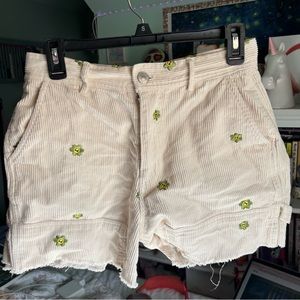 Cute corduroy patterned shorts